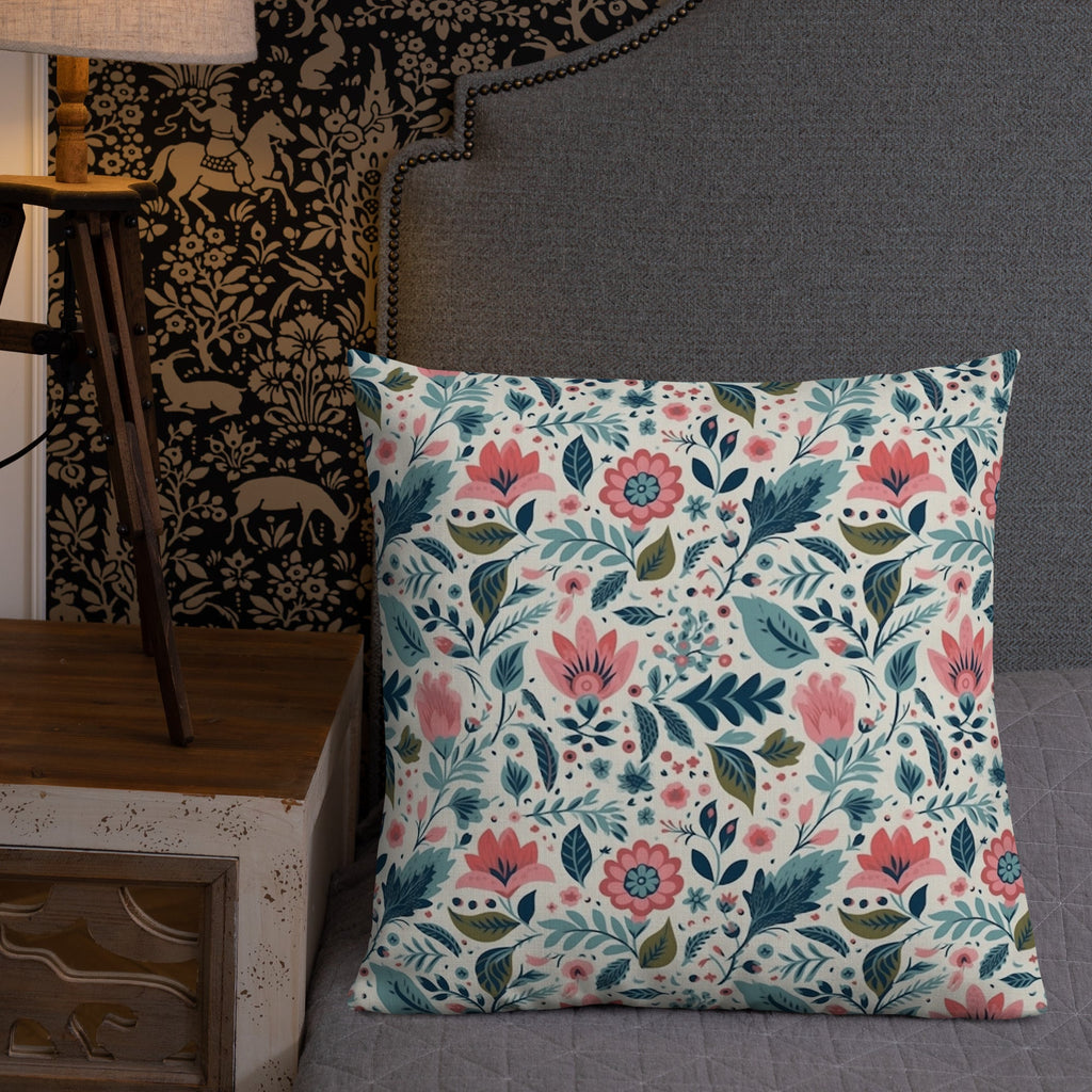 Floral Lover's Botanical Throw Pillow