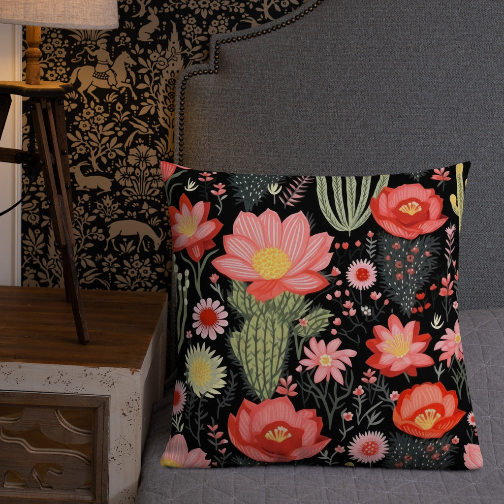 Floral Lover's Botanical Throw Pillow