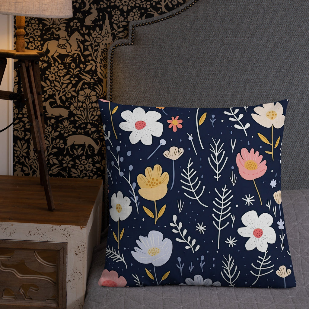Floral Lover's Botanical Throw Pillow