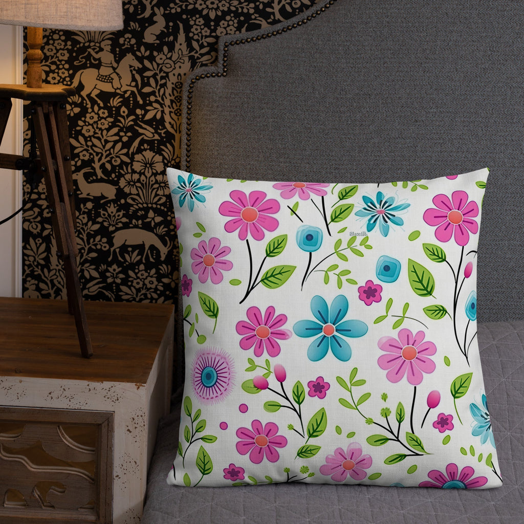 Floral Lover's Botanical Throw Pillow