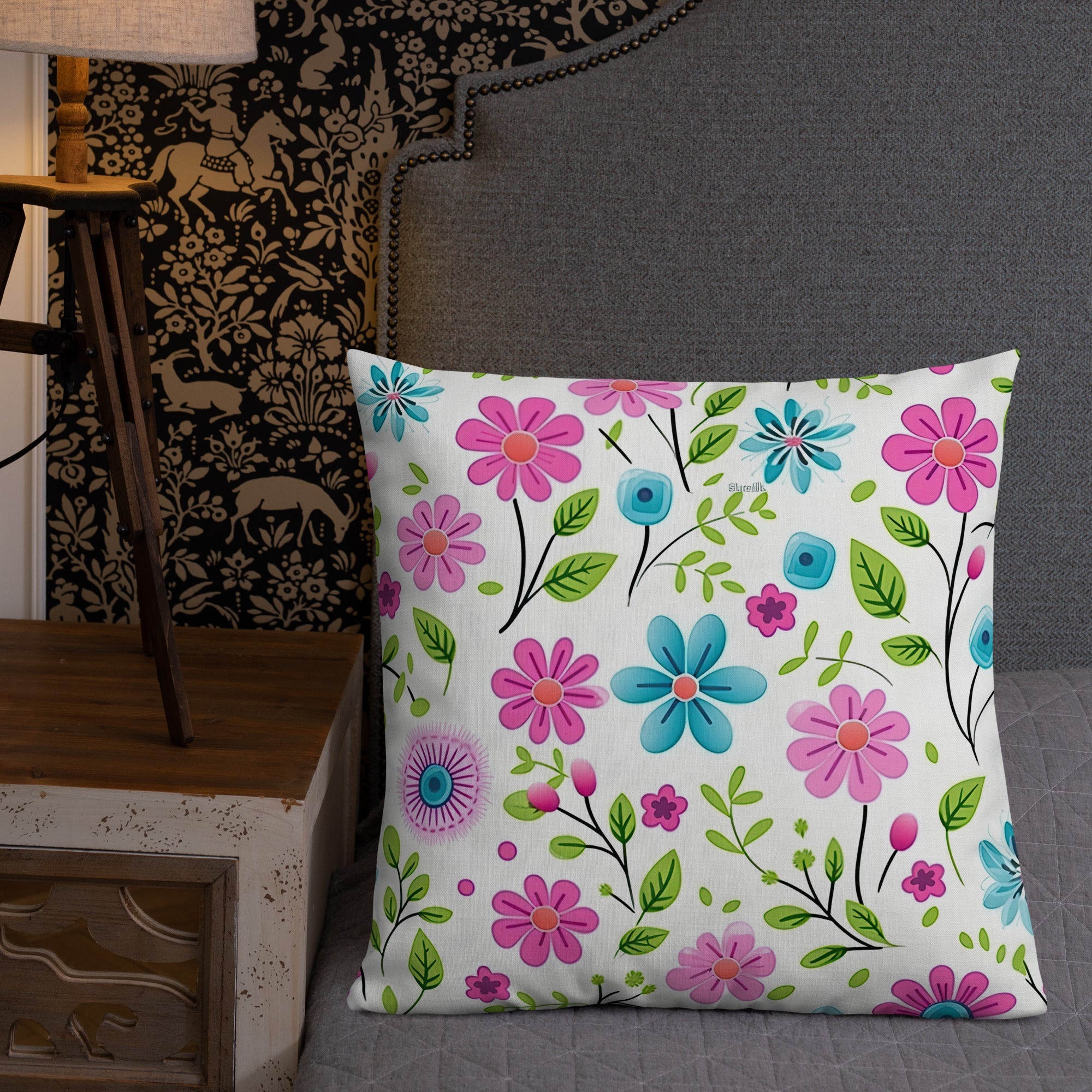 Floral Lover's Botanical Throw Pillow