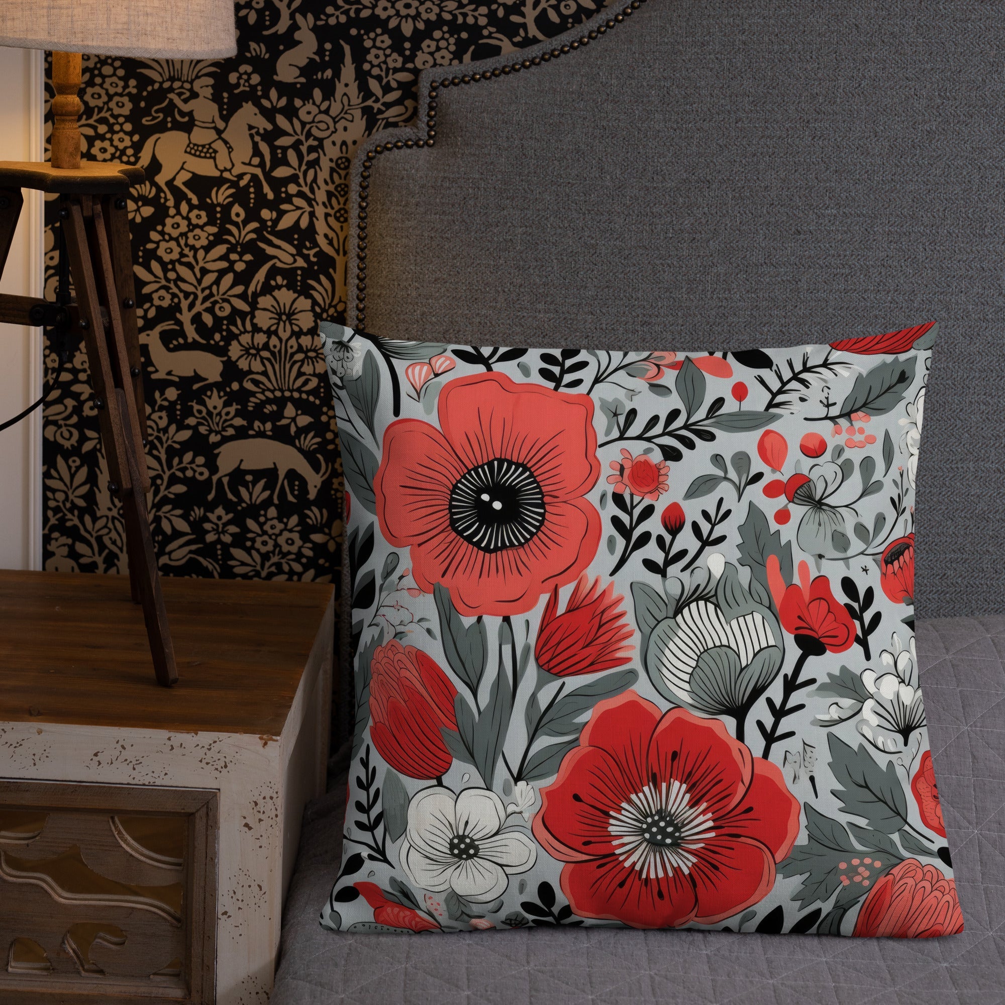 Floral Lover's Botanical Throw Pillow