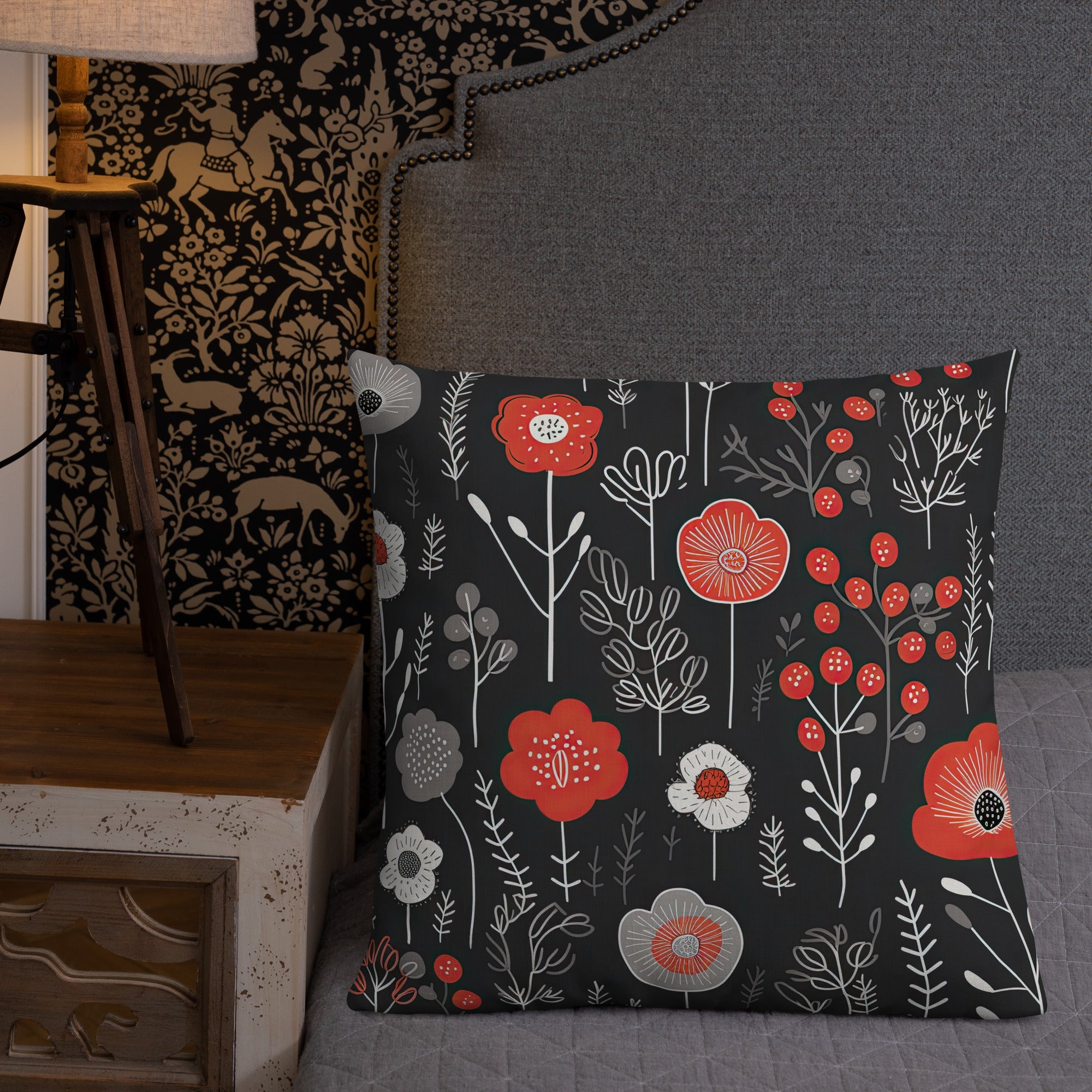 Floral Lover's Botanical Throw Pillow