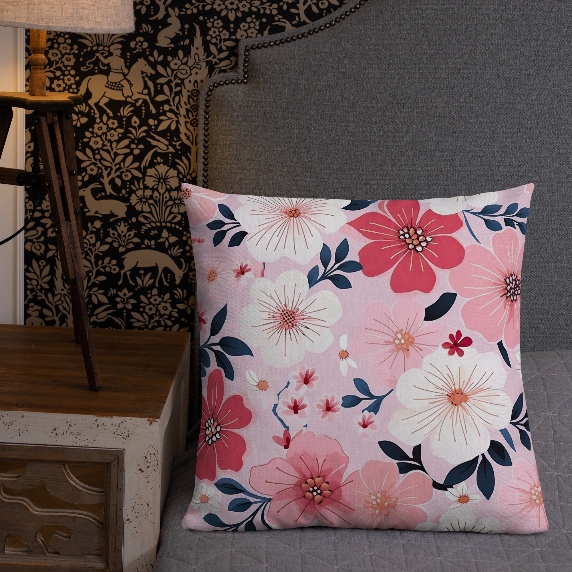 Floral Lover's Botanical Throw Pillow