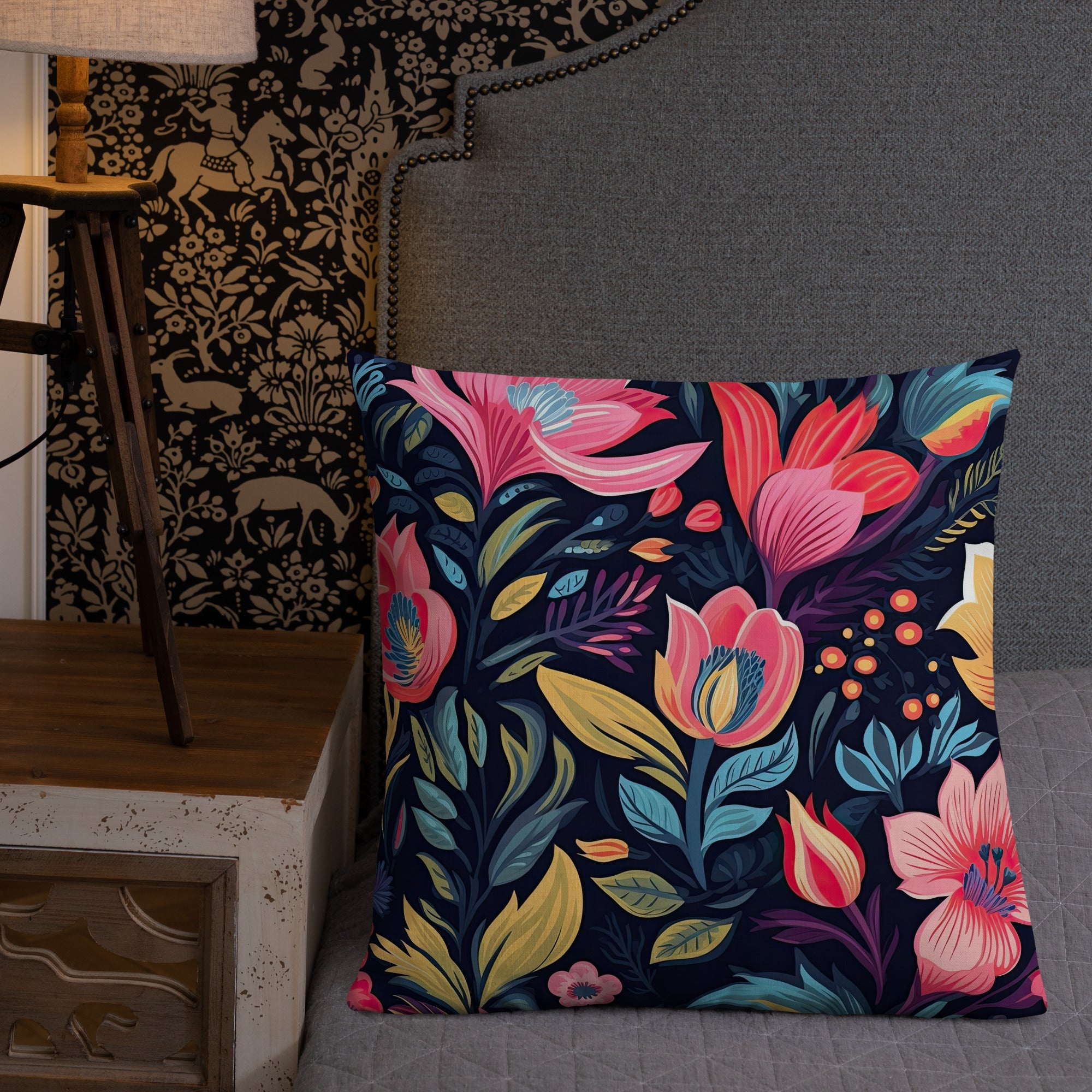 Floral Lover's Botanical Throw Pillow