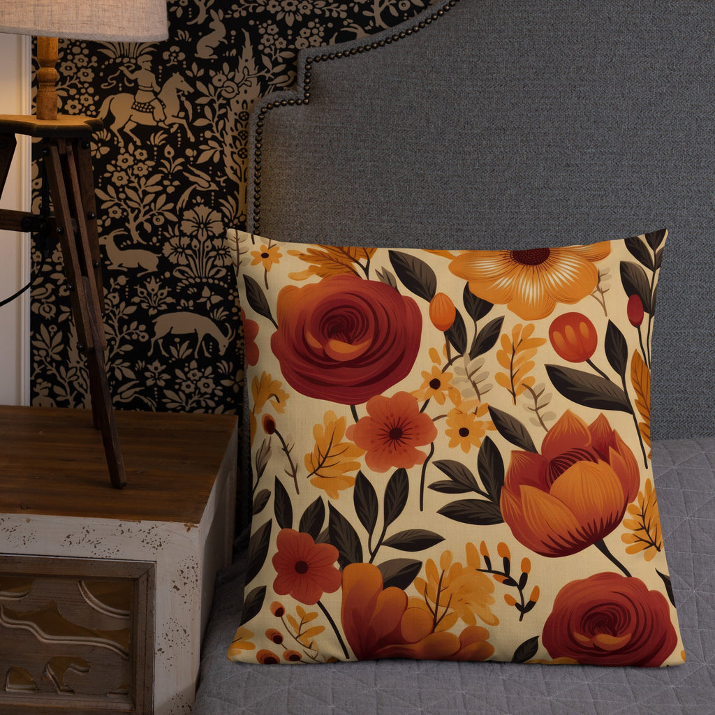 Floral Lover's Botanical Throw Pillow