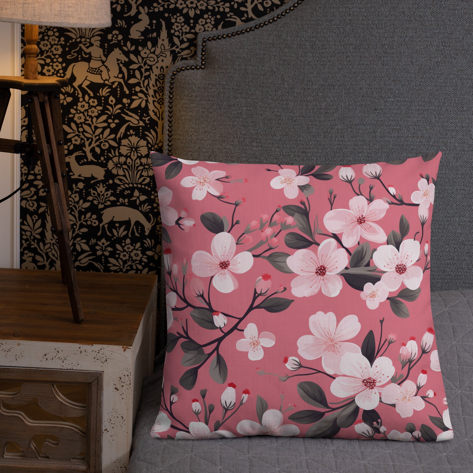 Floral Lover's Botanical Throw Pillow