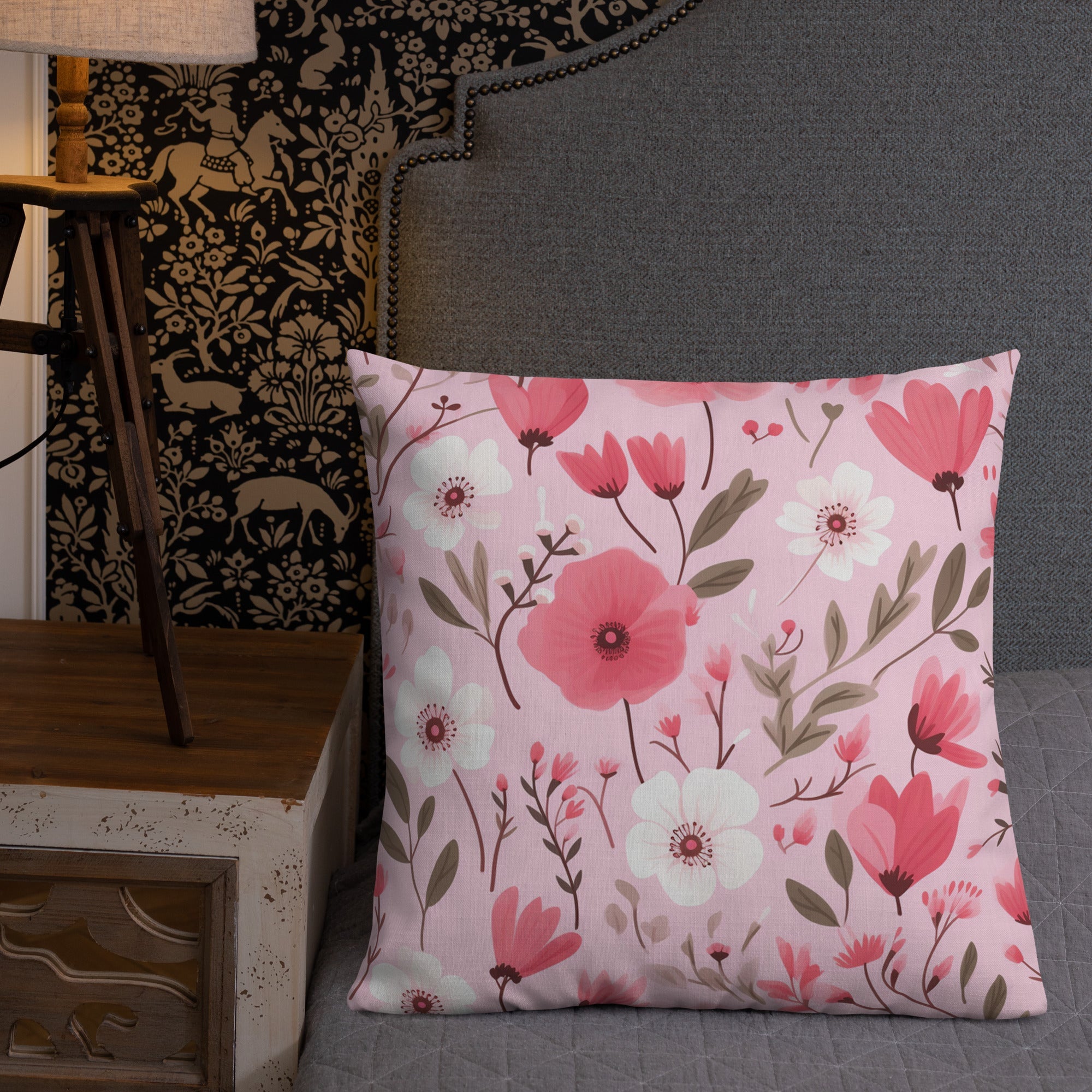 Floral Lover's Botanical Throw Pillow