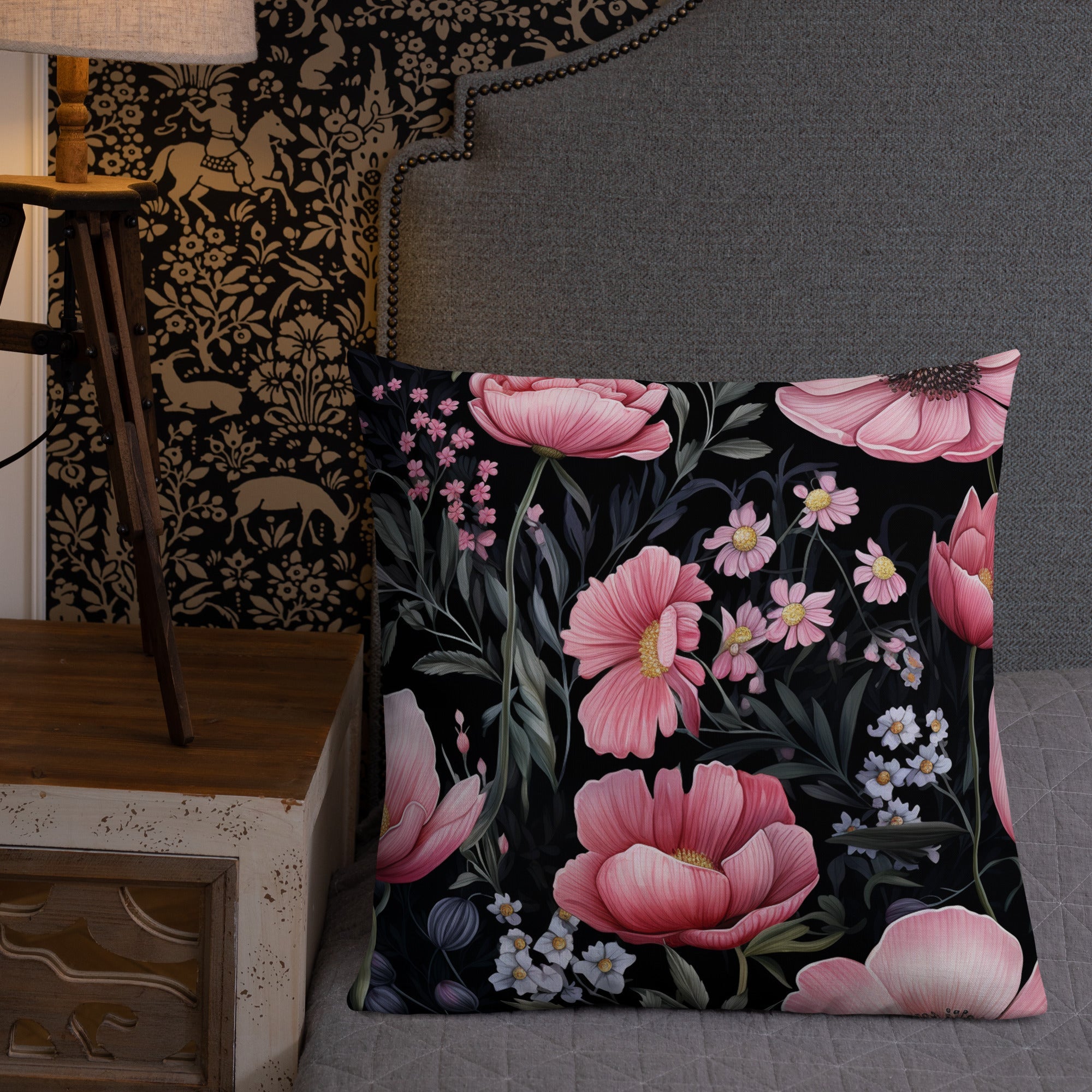 Floral Lover's Botanical Throw Pillow