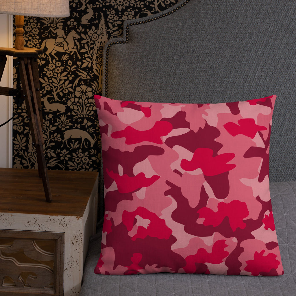 Army Enthusiast Camouflage Premium Throw Pillow