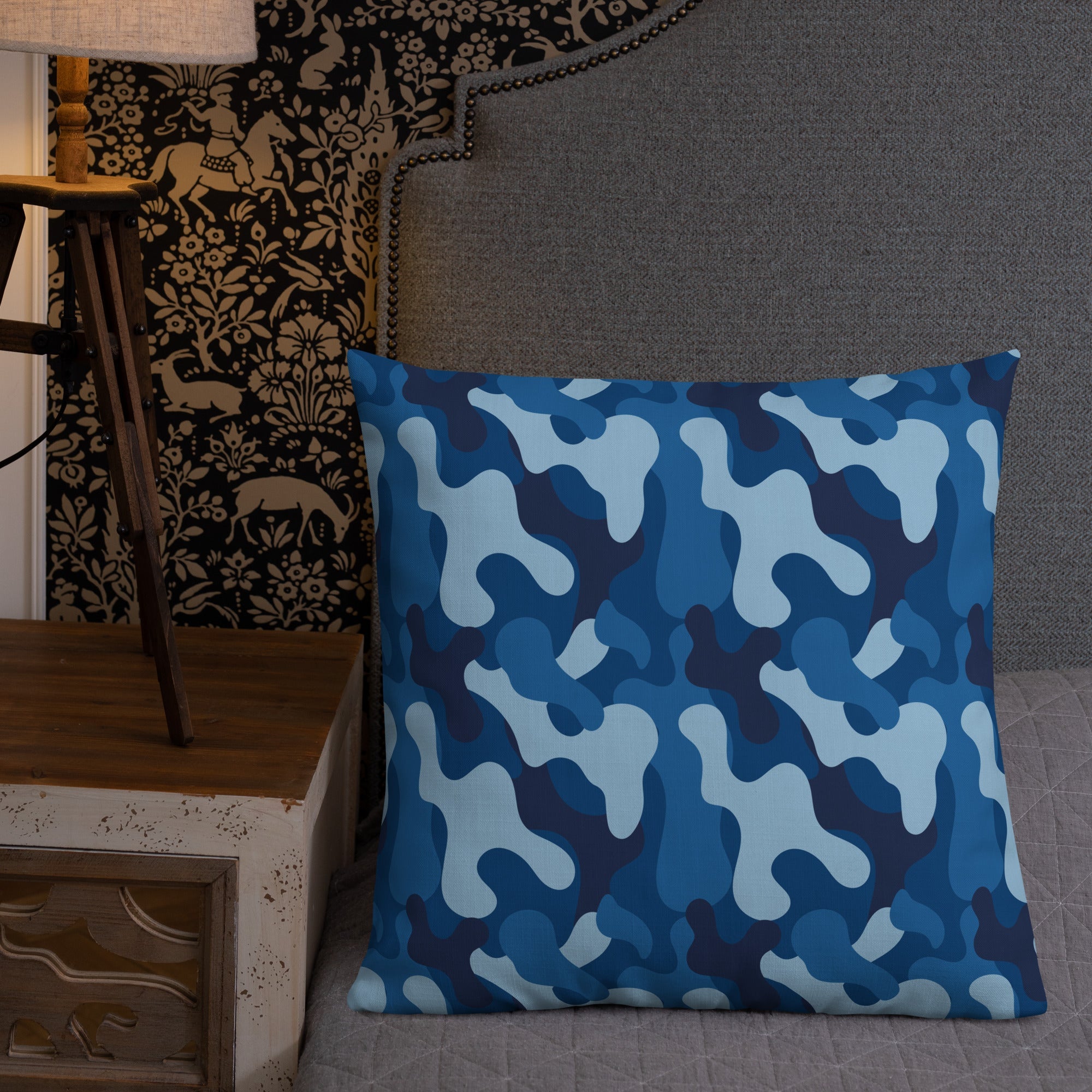 Army Enthusiast Camouflage Premium Throw Pillow