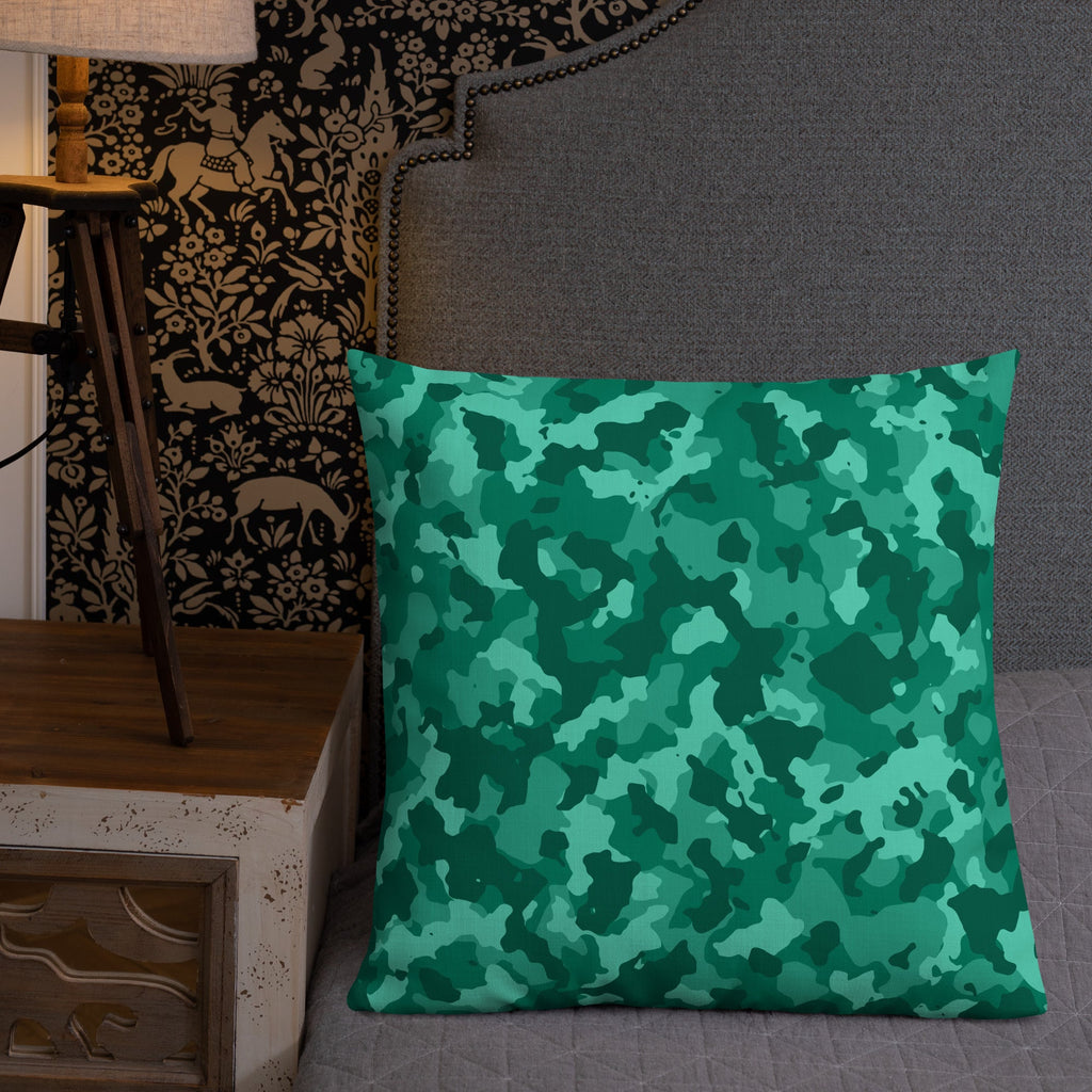 Army Enthusiast Camouflage Premium Throw Pillow