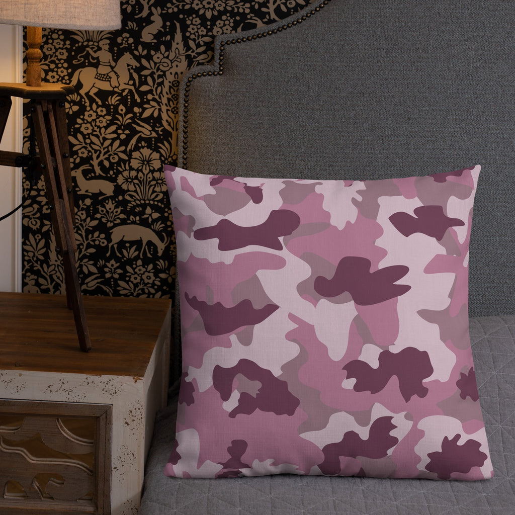 Army Enthusiast Camouflage Premium Throw Pillow
