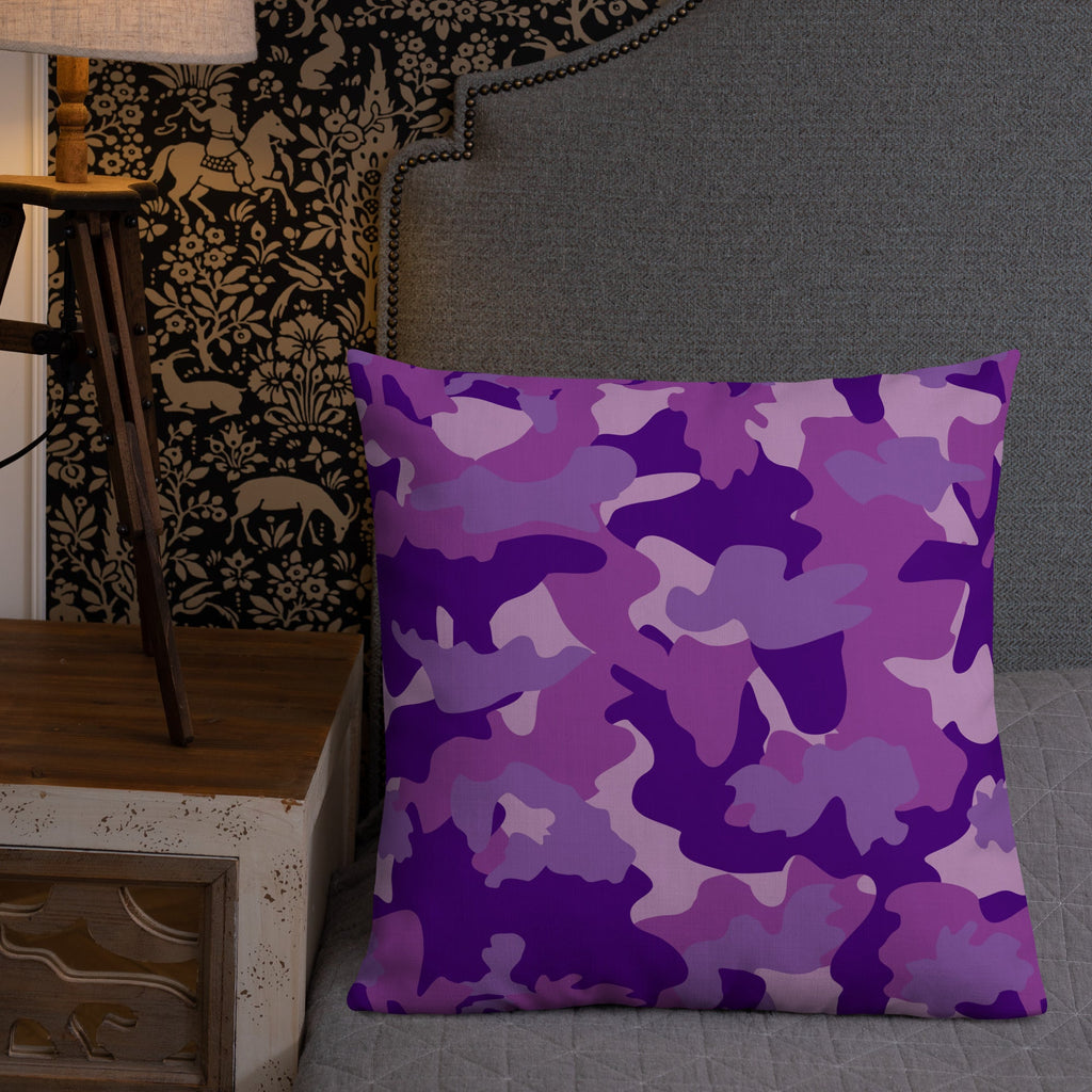 Army Enthusiast Camouflage Premium Throw Pillow