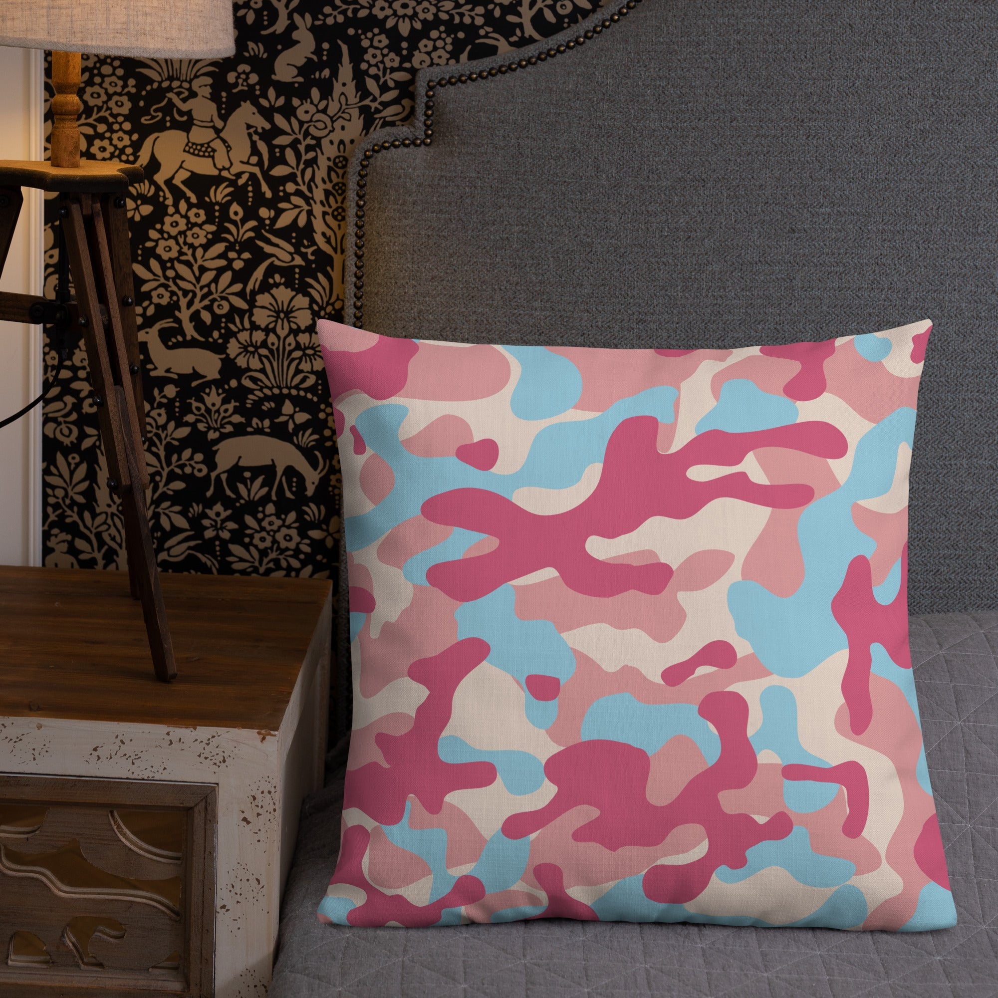 Army Enthusiast Camouflage Premium Throw Pillow