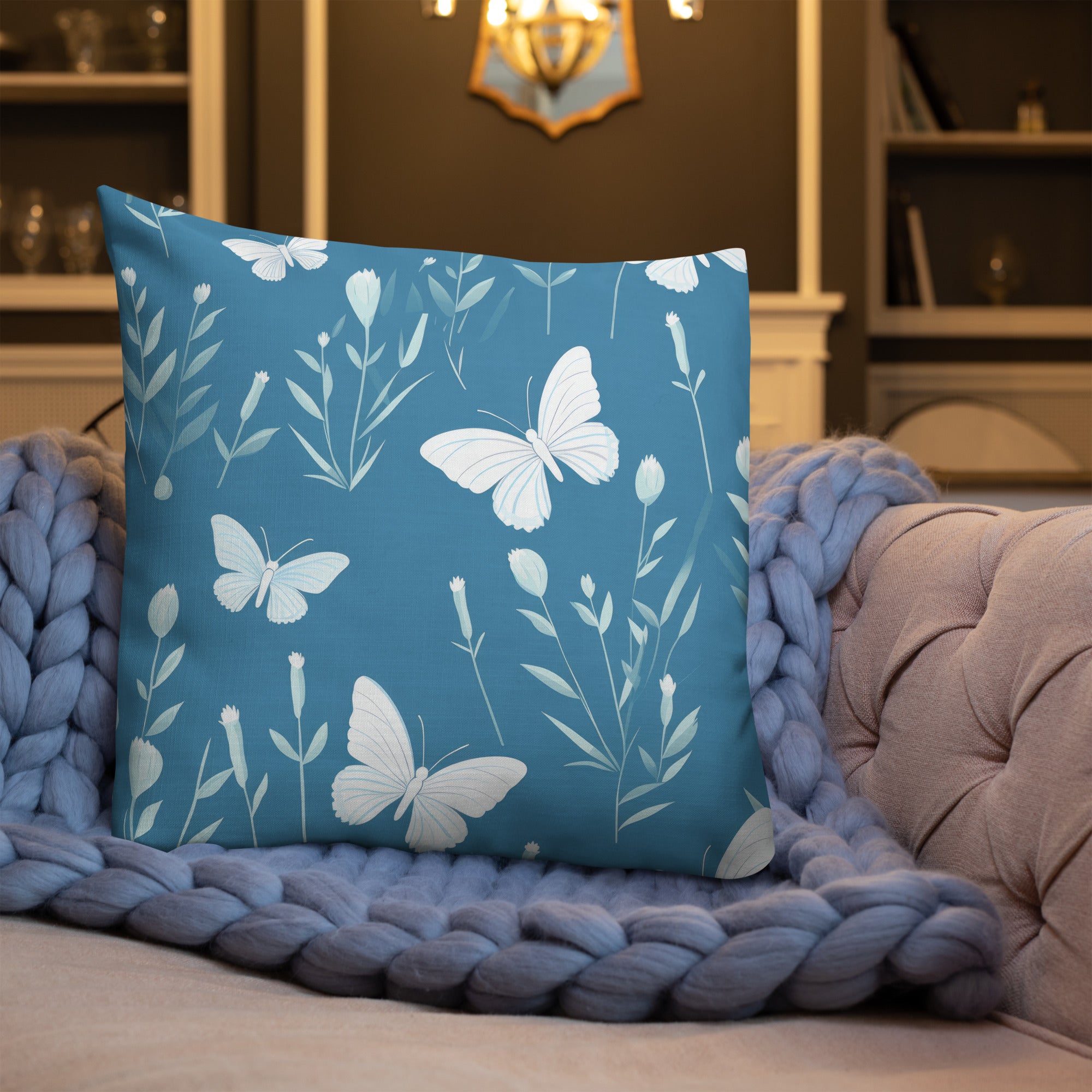 Butterfly Lover's Decorative Yet Comfortable Premium Pillow