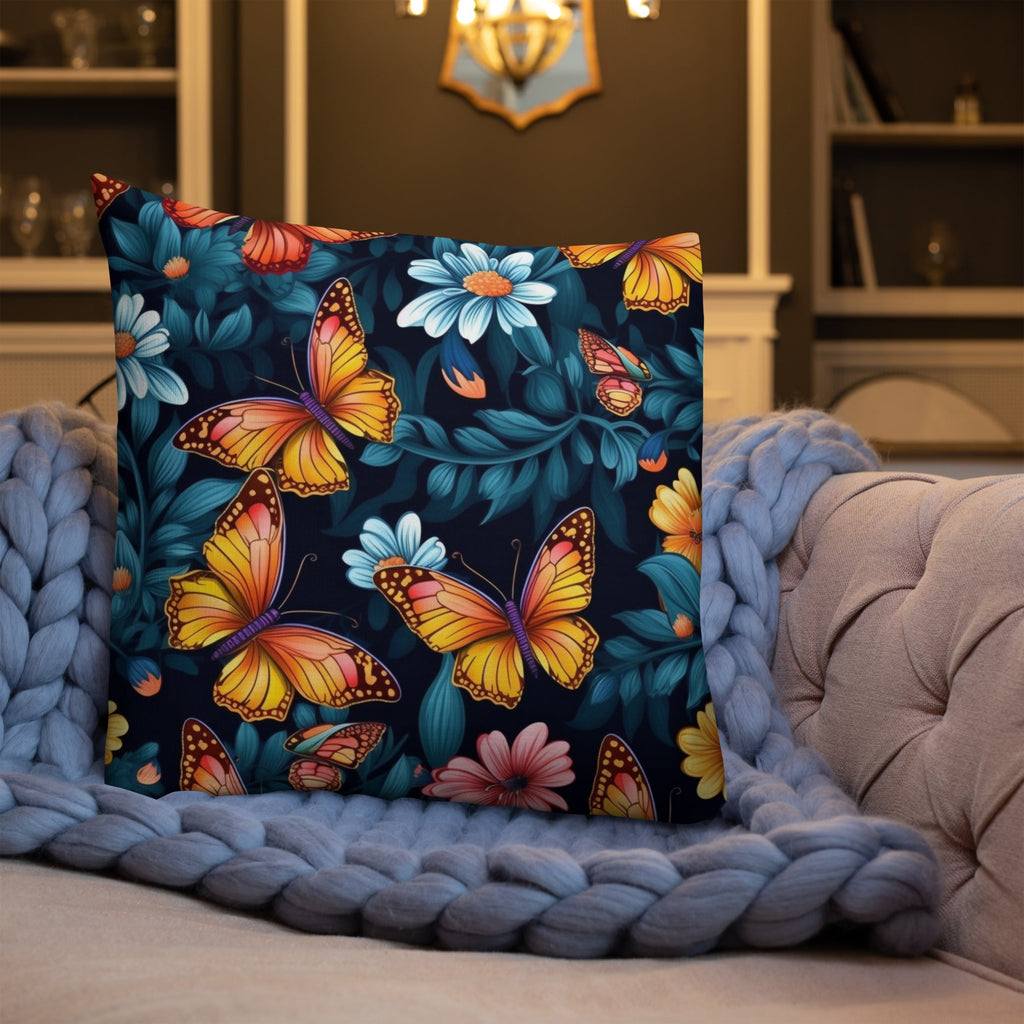 Butterfly Lover's Decorative Yet Comfortable Premium Pillow