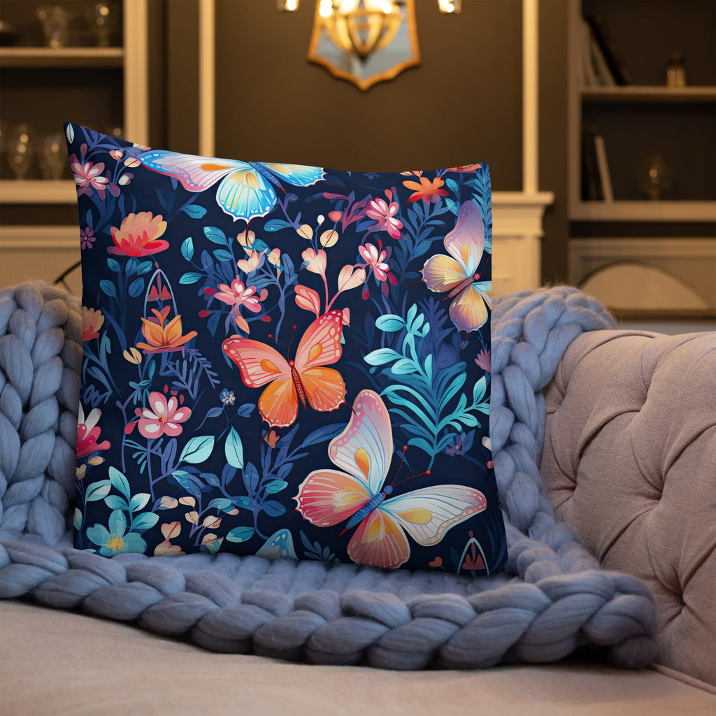 Butterfly Lover's Decorative Yet Comfortable Premium Pillow