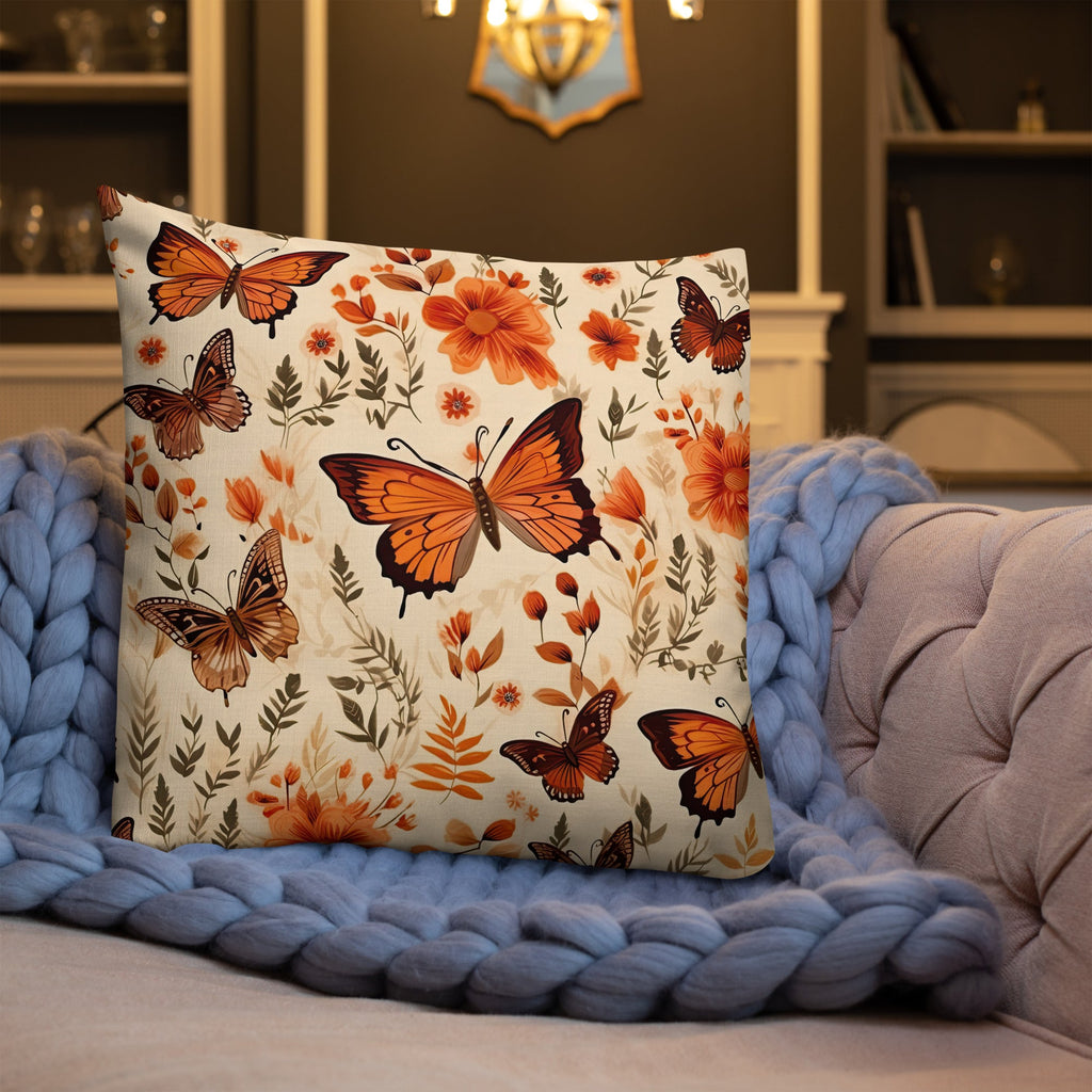 Butterfly Lover's Decorative Yet Comfortable Premium Pillow