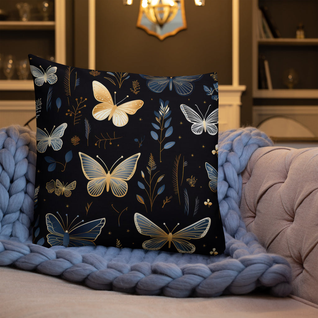 Butterfly Lover's Decorative Yet Comfortable Premium Pillow