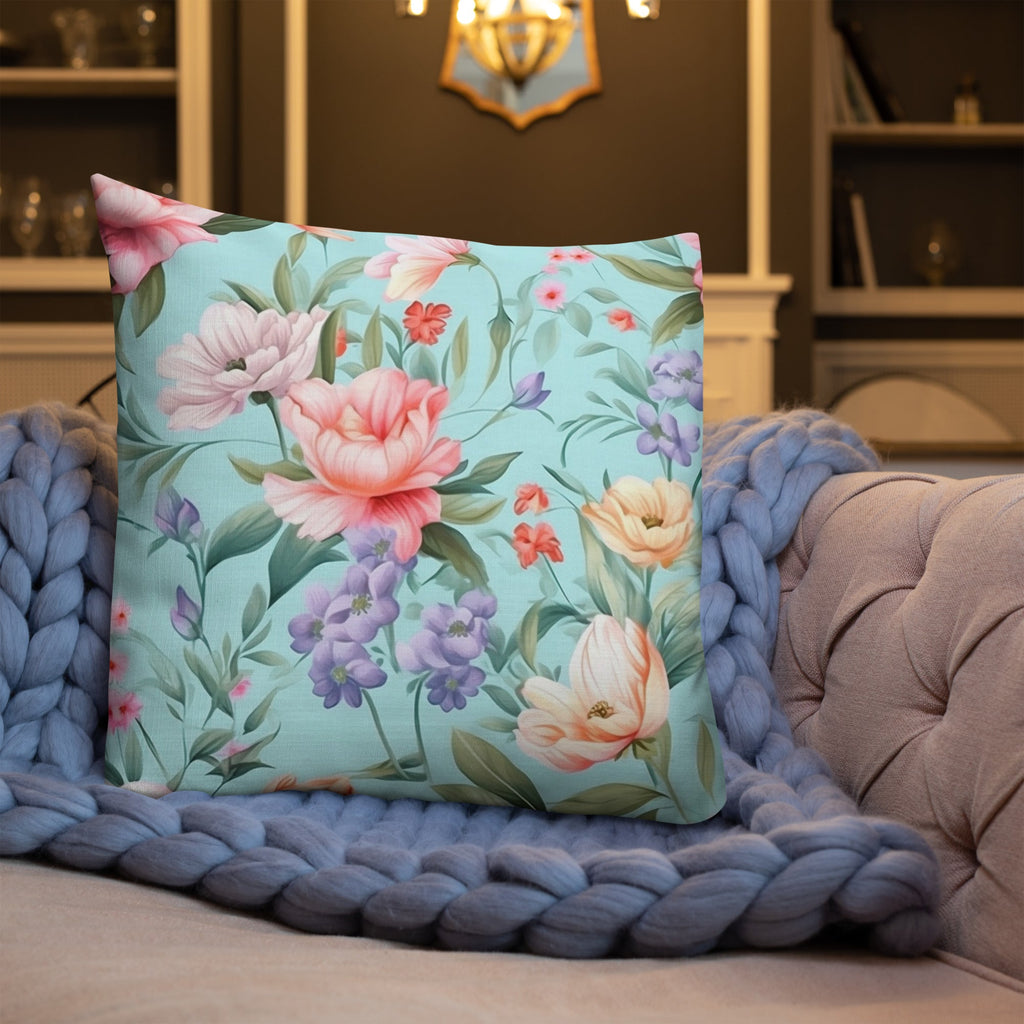 Floral Lover's Botanical Throw Pillow