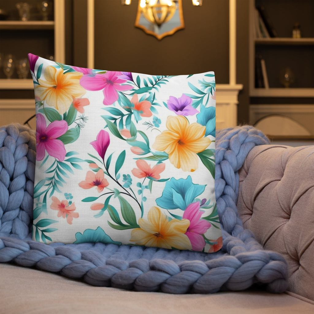 Floral Lover's Botanical Throw Pillow