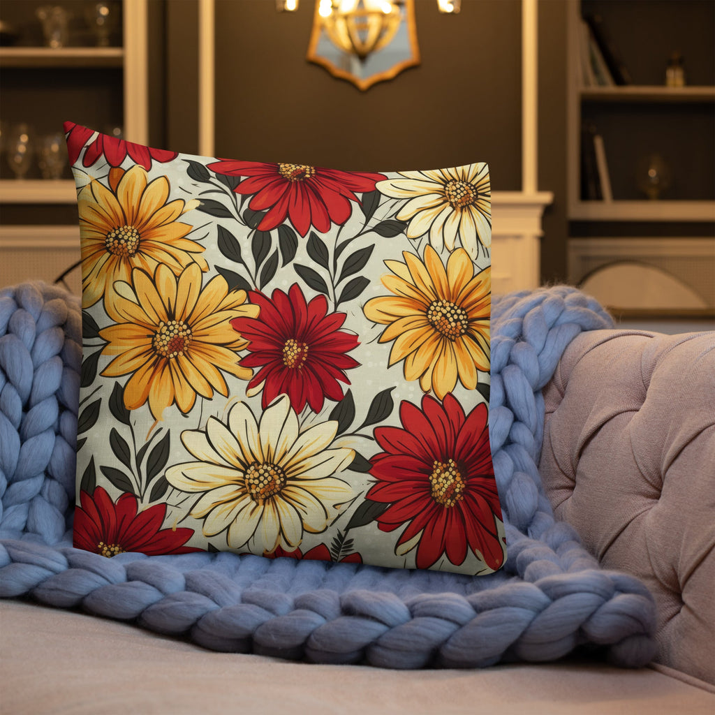 Floral Lover's Botanical Throw Pillow