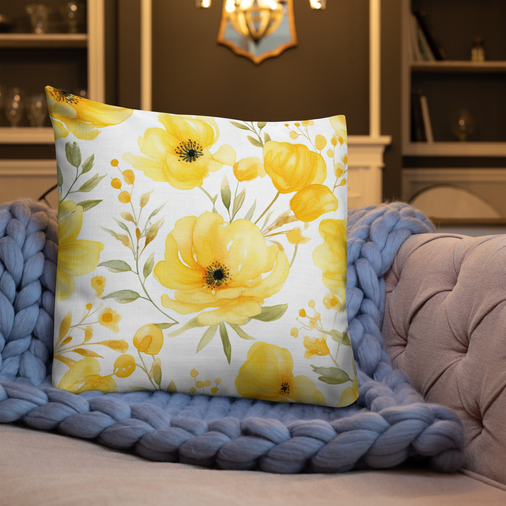 Floral Lover's Botanical Throw Pillow
