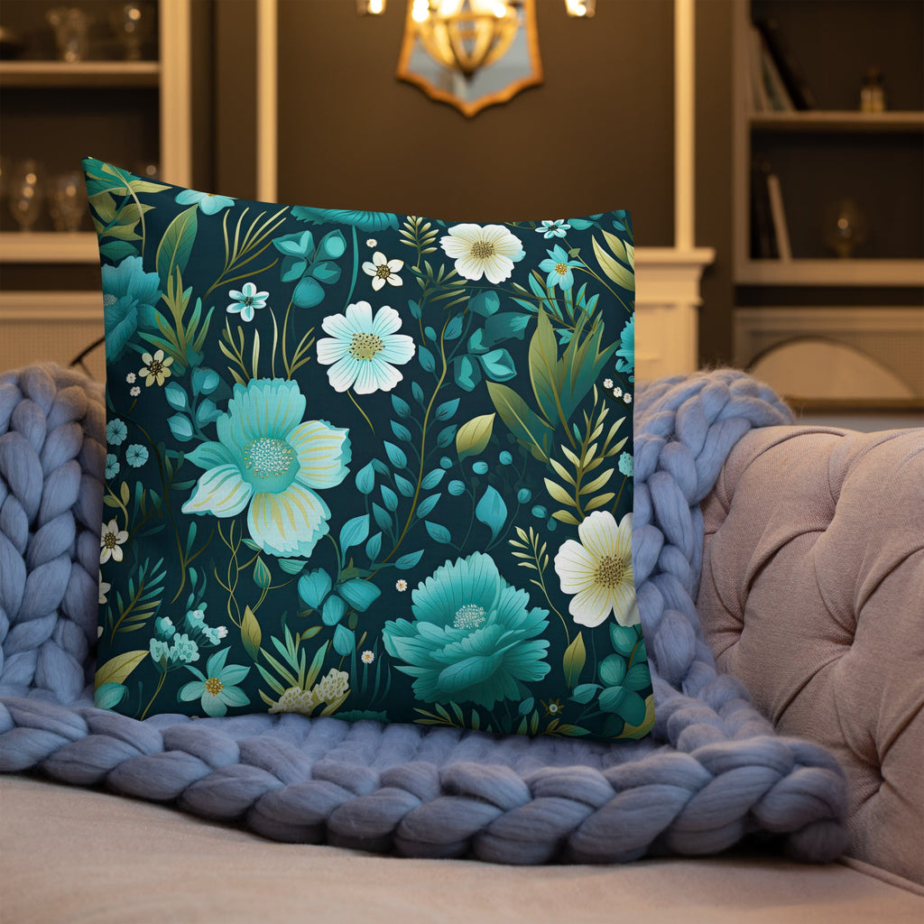 Floral Lover's Botanical Throw Pillow