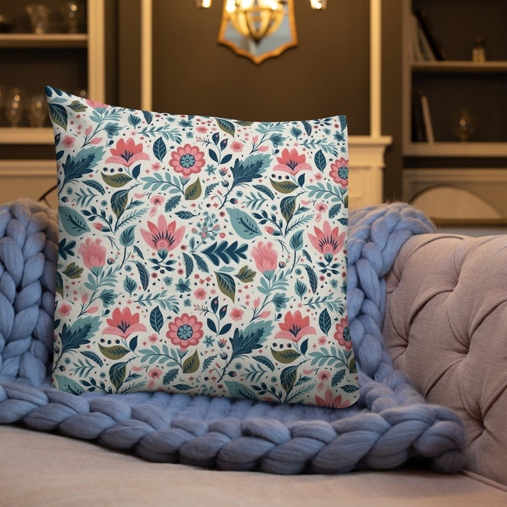 Floral Lover's Botanical Throw Pillow