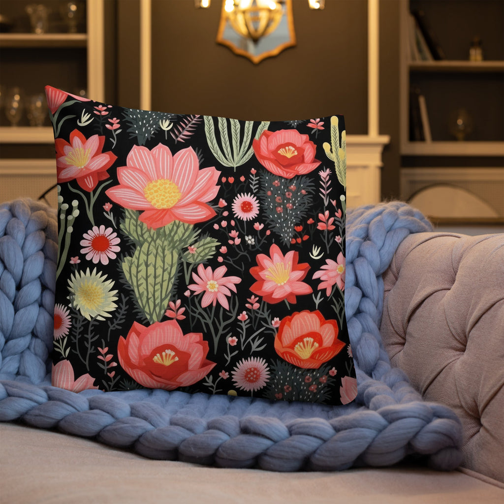 Floral Lover's Botanical Throw Pillow