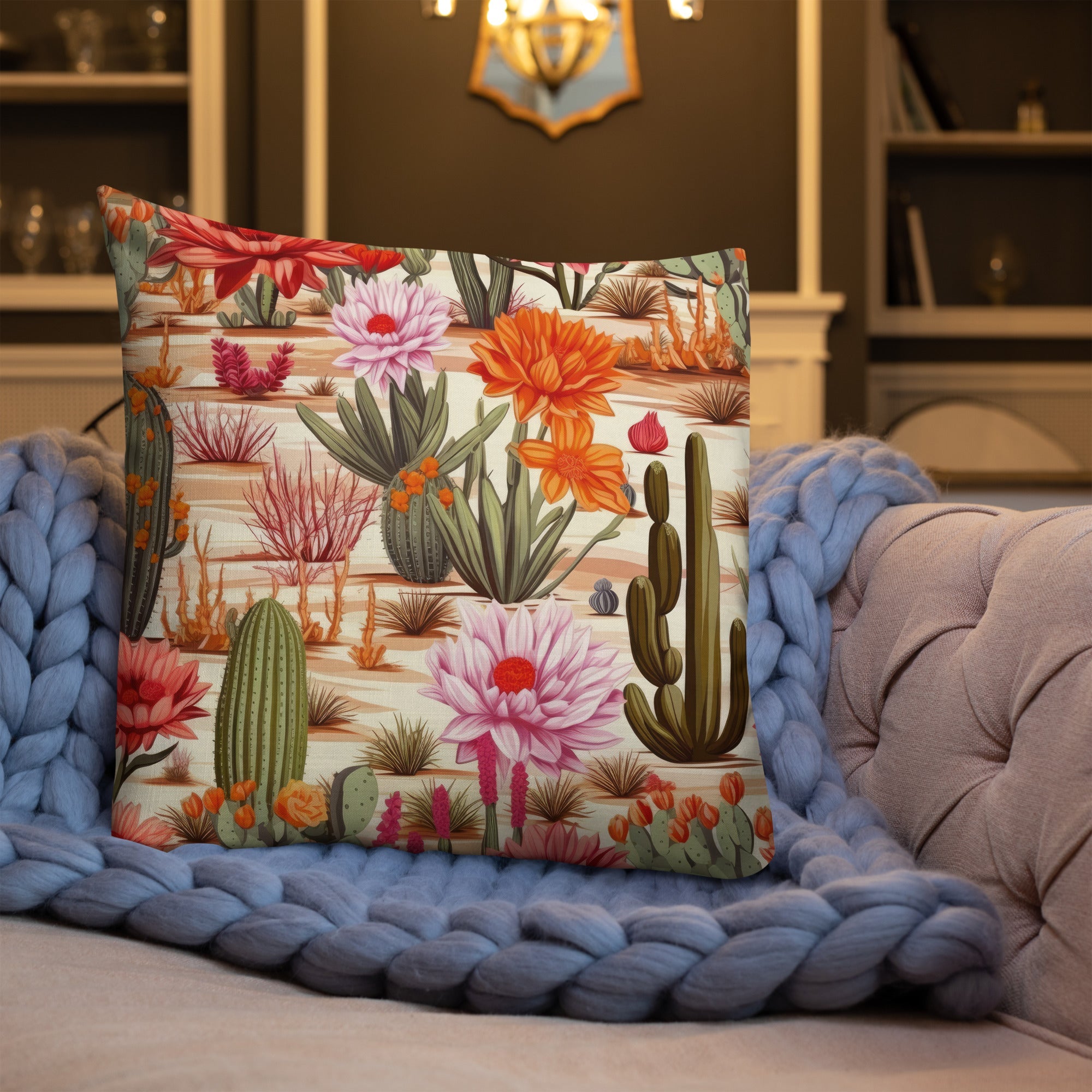 Floral Lover's Botanical Throw Pillow