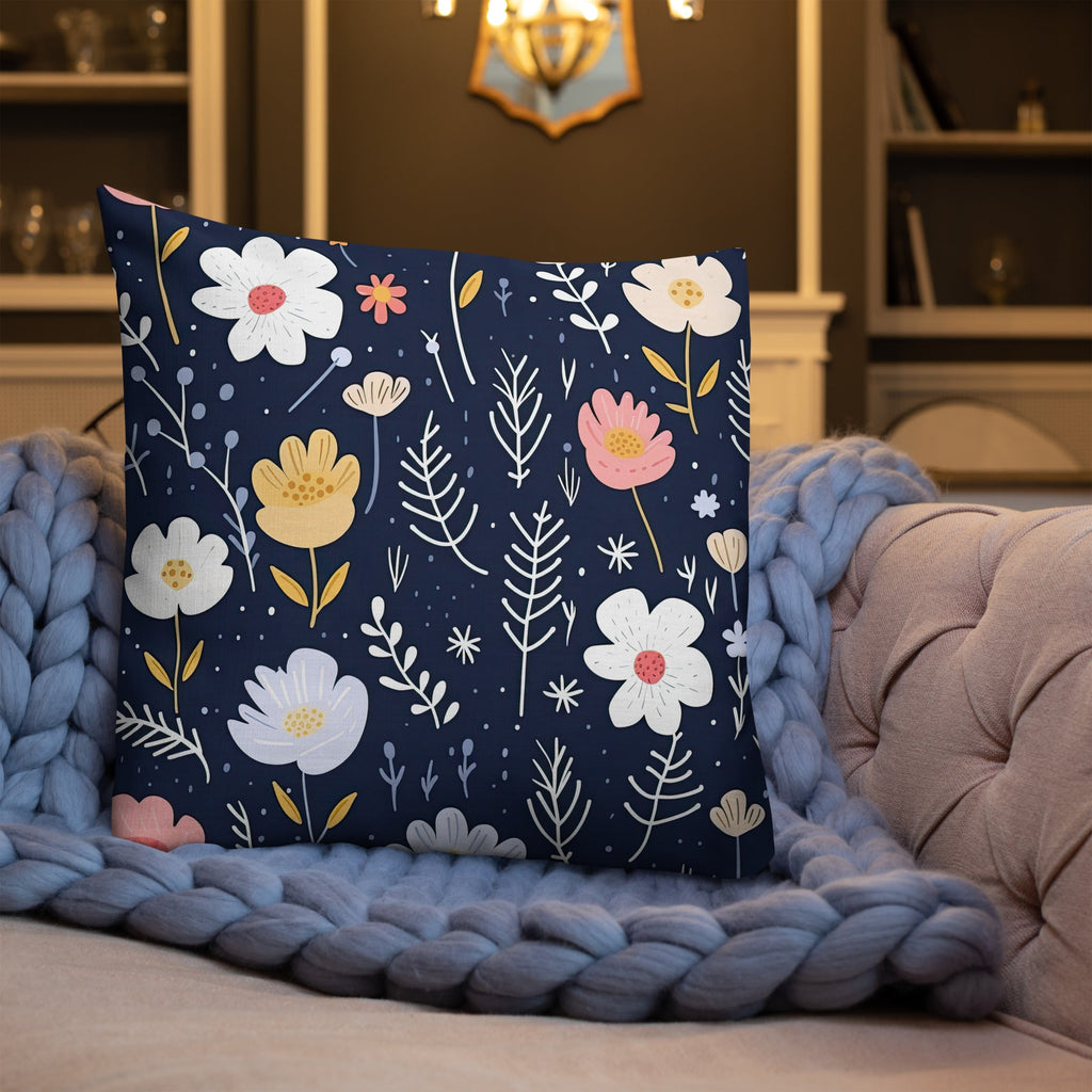 Floral Lover's Botanical Throw Pillow