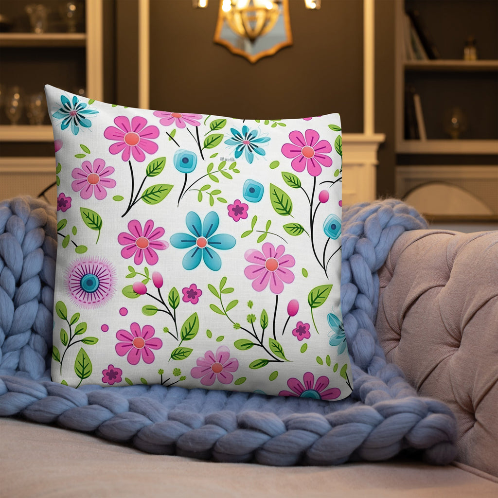 Floral Lover's Botanical Throw Pillow