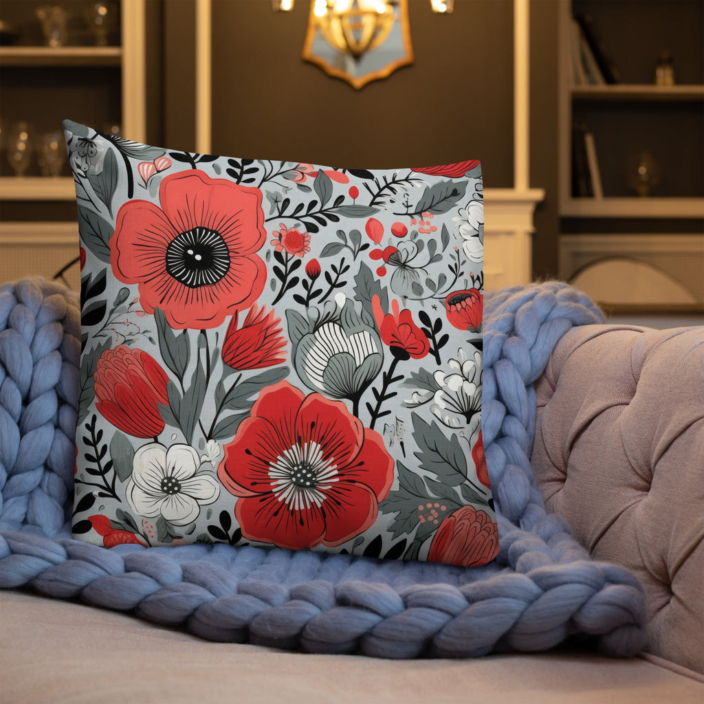 Floral Lover's Botanical Throw Pillow