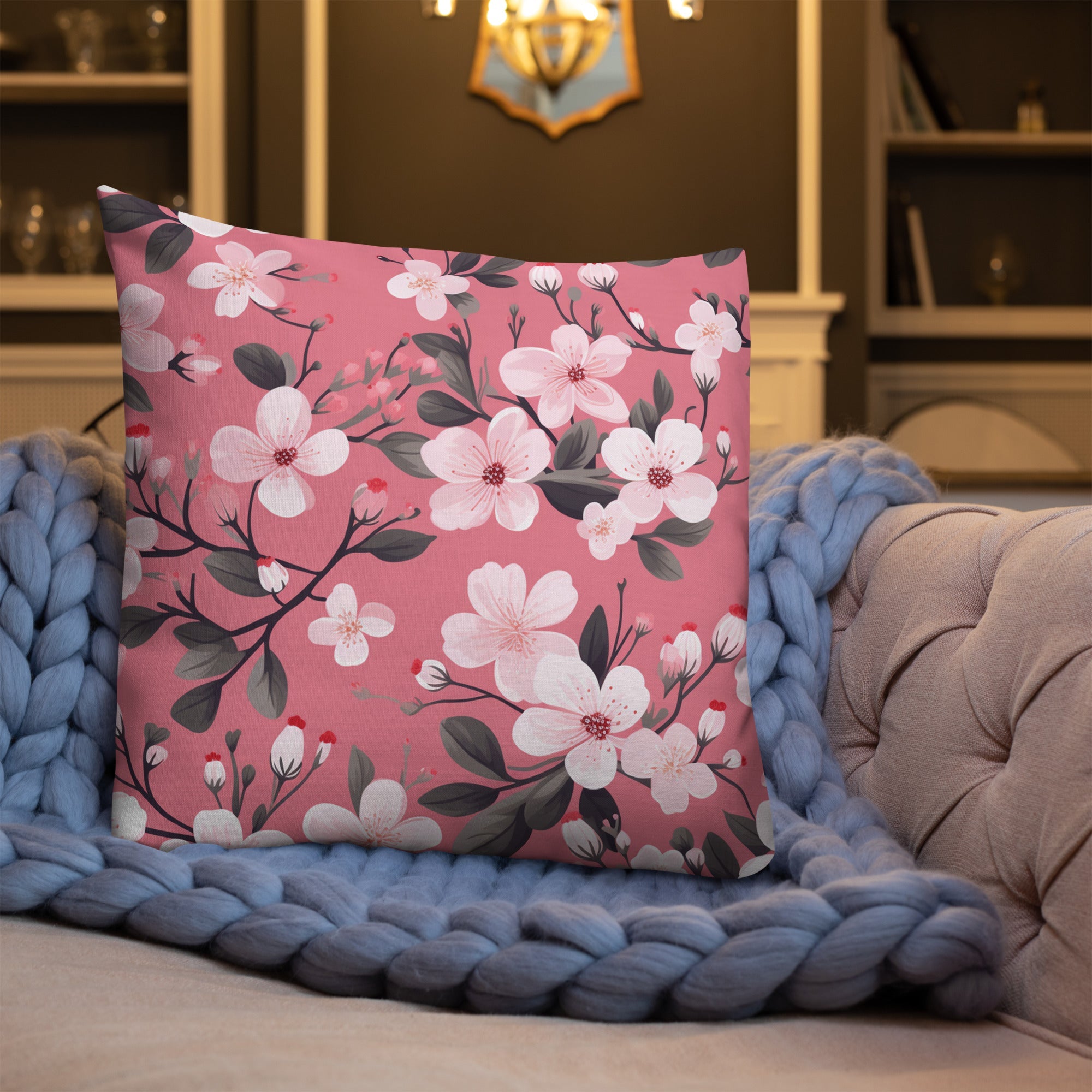 Floral Lover's Botanical Throw Pillow