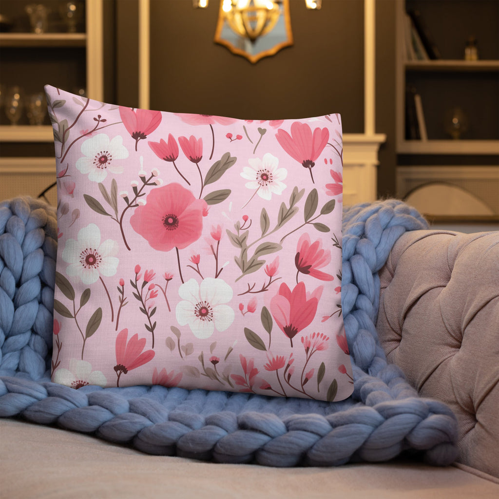 Floral Lover's Botanical Throw Pillow