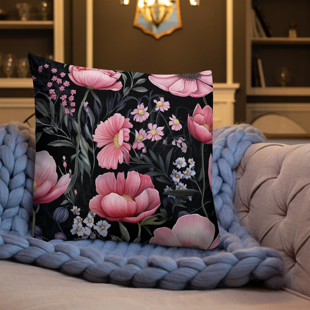 Floral Lover's Botanical Throw Pillow