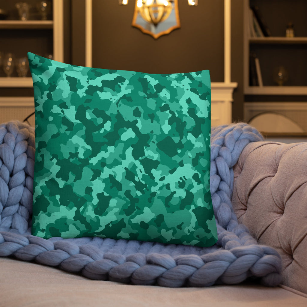 Army Enthusiast Camouflage Premium Throw Pillow