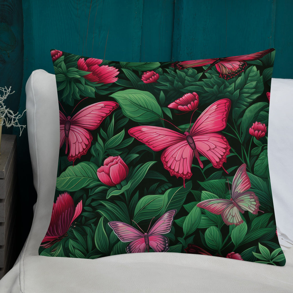 Butterfly Lover's Decorative Yet Comfortable Premium Pillow