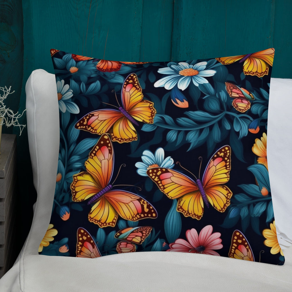 Butterfly Lover's Decorative Yet Comfortable Premium Pillow