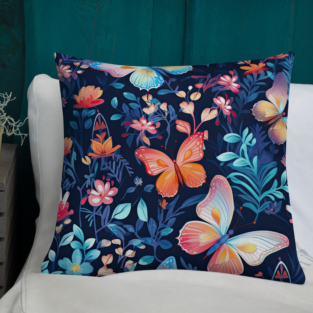 Butterfly Lover's Decorative Yet Comfortable Premium Pillow