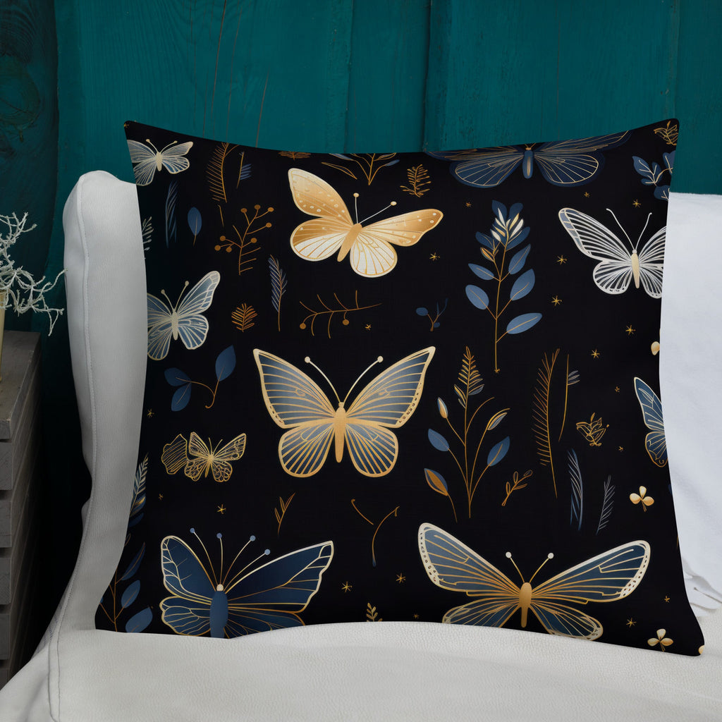 Butterfly Lover's Decorative Yet Comfortable Premium Pillow