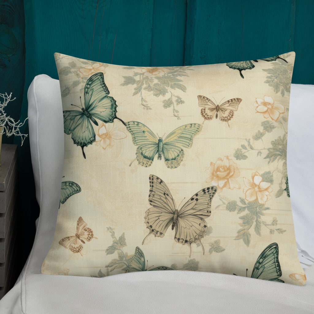 Butterfly Lover's Decorative Yet Comfortable Premium Pillow