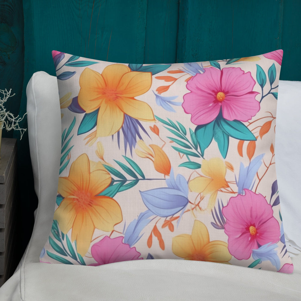Floral Lover's Botanical Throw Pillow