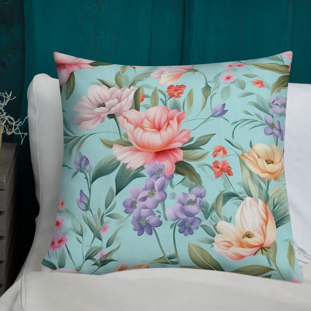 Floral Lover's Botanical Throw Pillow