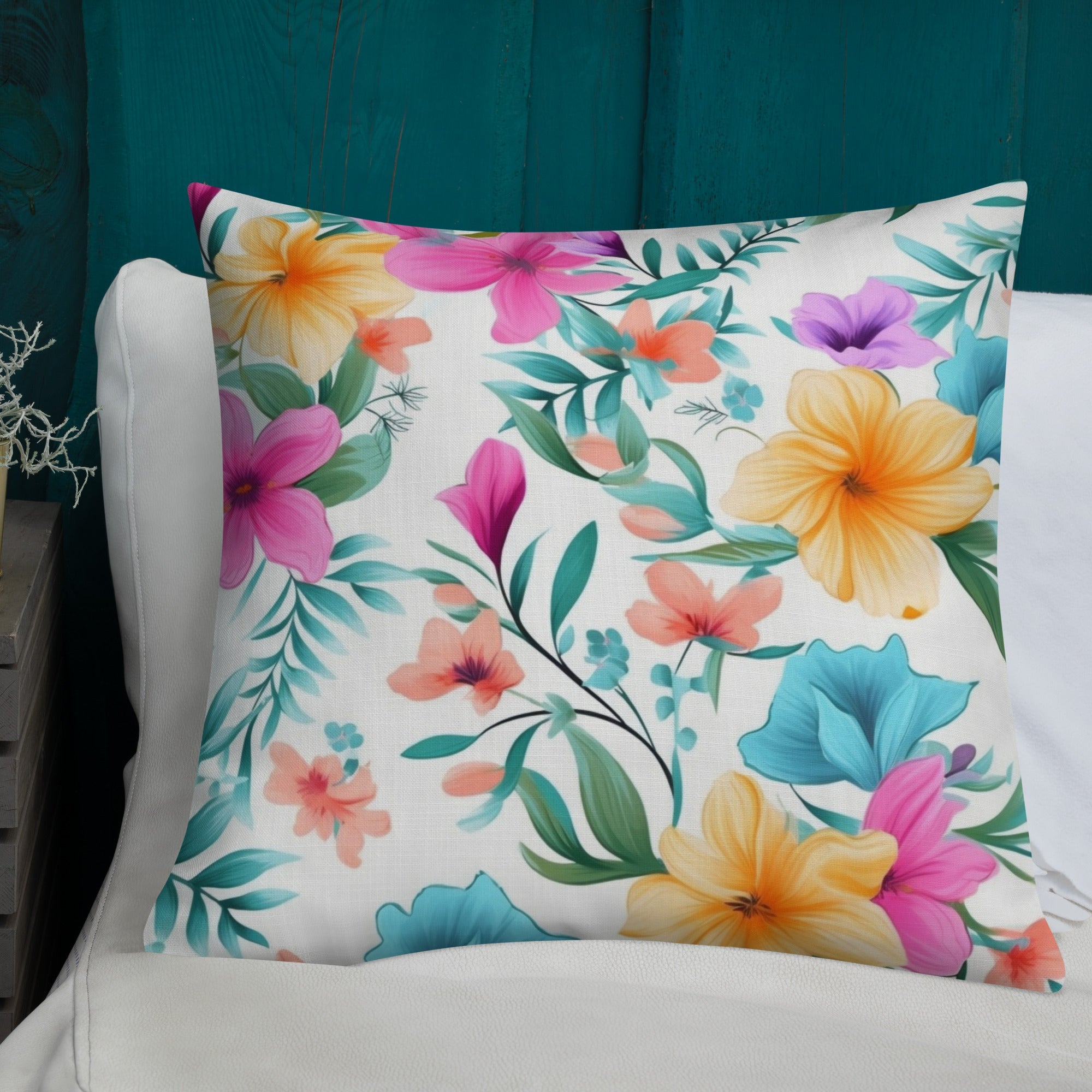 Floral Lover's Botanical Throw Pillow