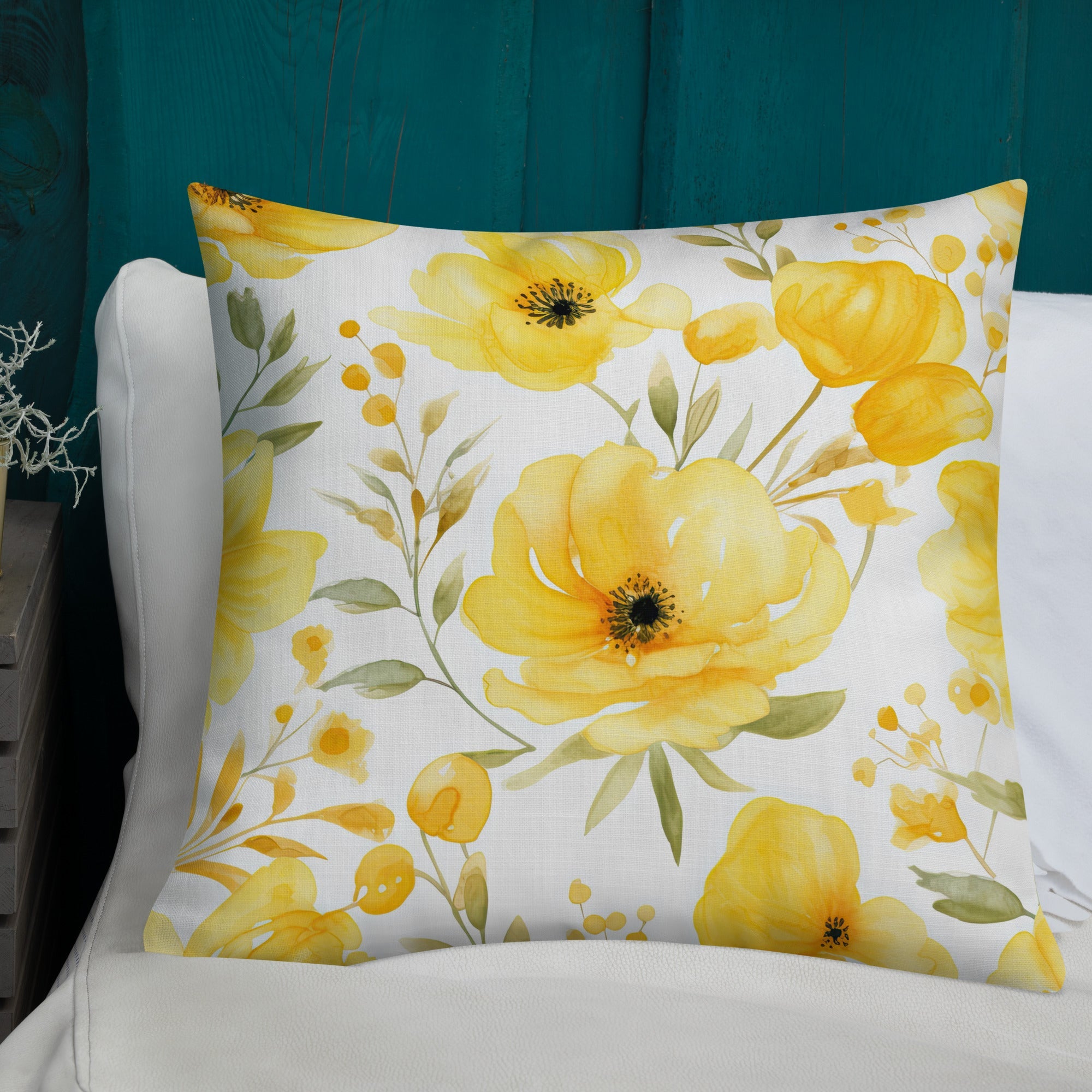 Floral Lover's Botanical Throw Pillow