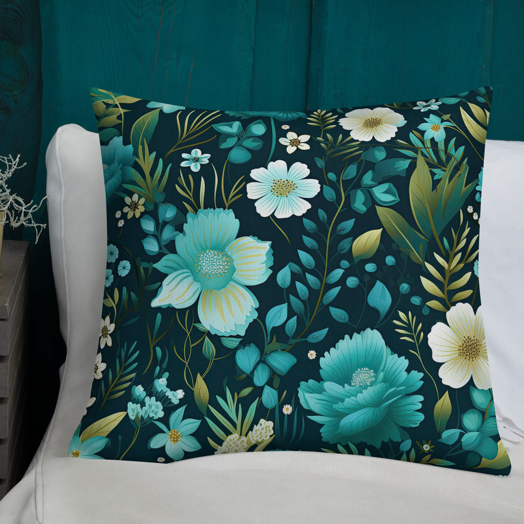 Floral Lover's Botanical Throw Pillow