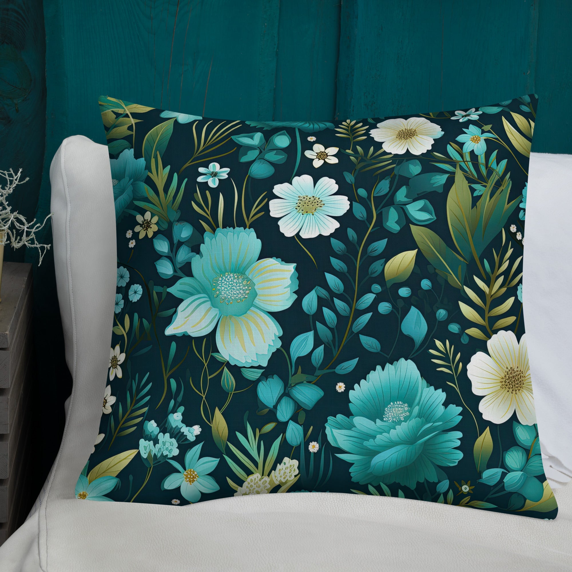 Floral Lover's Botanical Throw Pillow